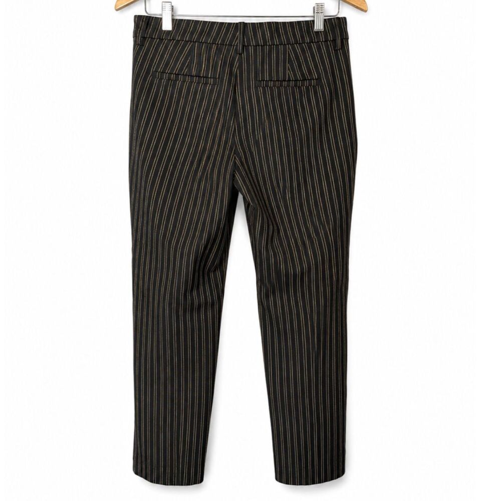 Liverpool Kelsey Trousers Black Gold Pinstripe Stretch Pants - Picture 3 of 5